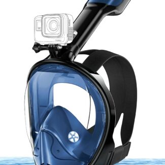 Greatever Full Face Snorkel Mask, Snorkeling Gear for Adults with Latest Dry Top Breathing System and Detachable Camera Mount, Foldable Snorkel Mask Adult, Snorkels Anti-Fog & Anti-Leak
